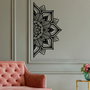 Wallity Mandala-S-1 Accesorio de Pared Decorativo de Metal Negro